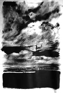 paysage encre contemporain