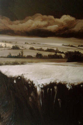 paysage ocre