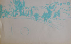 encre bleue