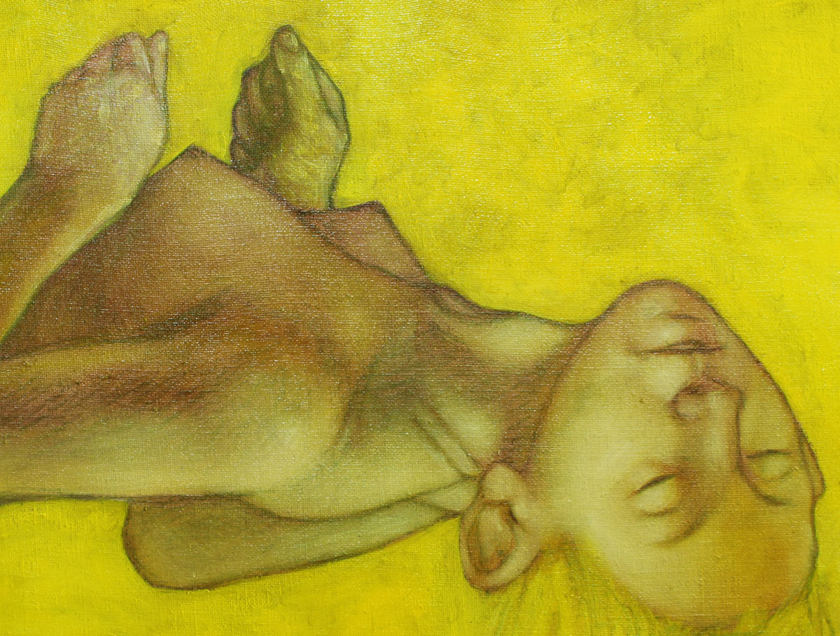 Une femme renversée.