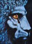 lion bleu